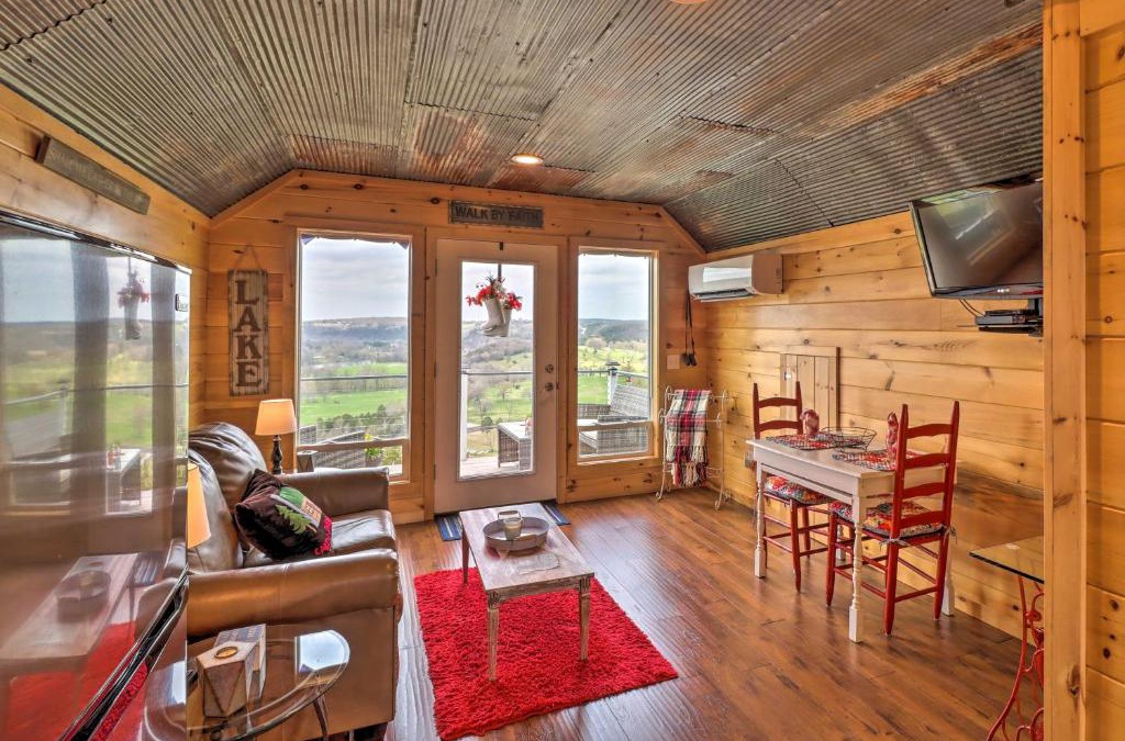 Norfork Apartment | Rustic Norfork Studio with Million Dollar View!