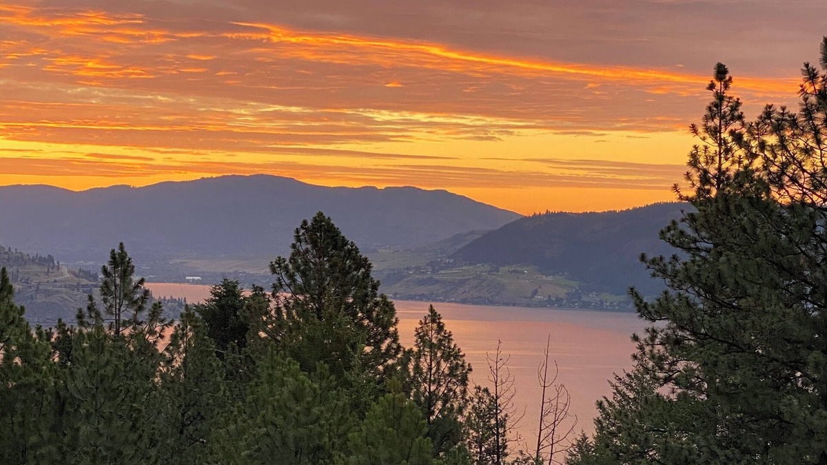 Westshore Estates House | Rustic Panoramic Okanagan Lake View Walkout Suite, Sleeps 7 & Pet friendly