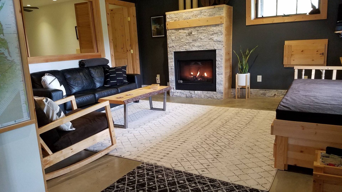 Weaverville Apartment | Rustic surroundings with modern comforts