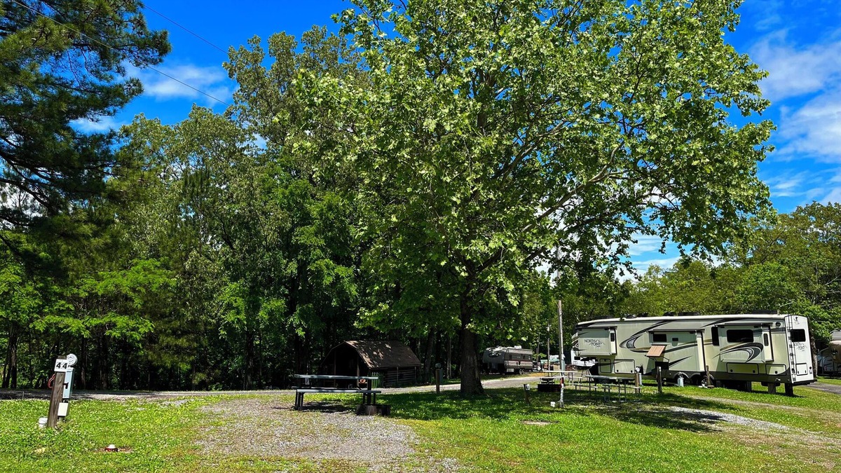 Aurora RV Rental | RV Site #44 Pull Through- camping 55ftx37ft