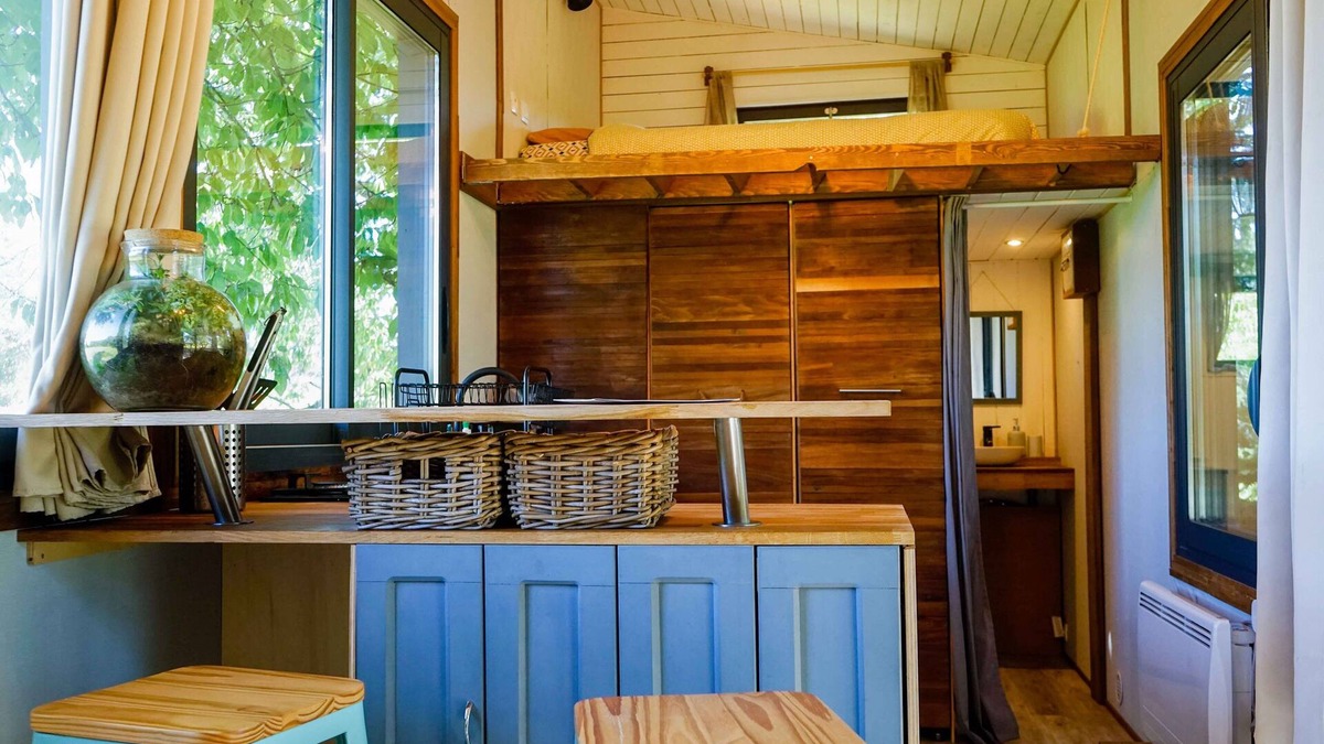Riocaud Cabin | Séjour Détente Dans une Tiny House et son Bain Bordelais