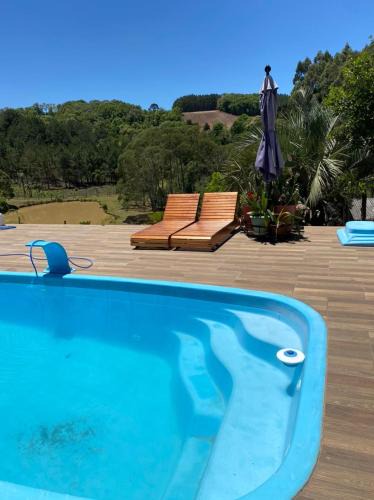Ibicare House | Sítio com Piscina e Vista a 12km de Treze Tílias
