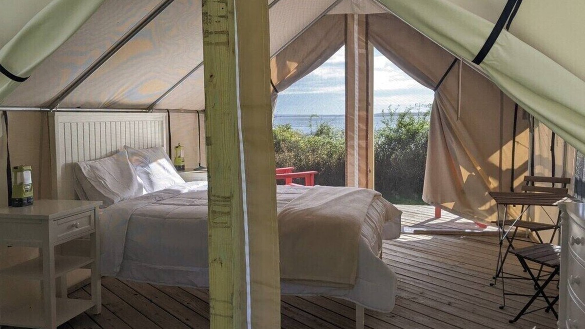 Northwest Harbor RV Rental | Safari Tent Glamping,S8-CedarPt, East Hampton, NY