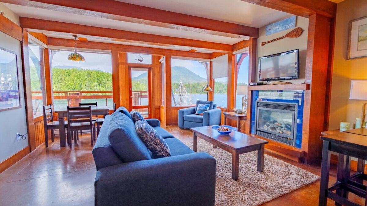 Ucluelet Apartment | Safe Harbour | Downtown King Bed + Inlet View