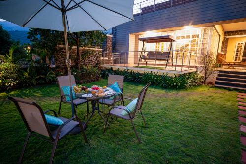 Lonavala Villa | SaffronStays Forest Trails, Pawna - pool villa with forest views