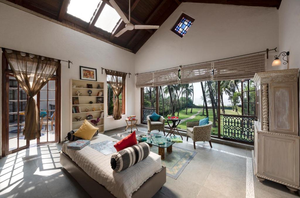 Raigad Villa | SaffronStays Thalassea, Alibaug - picturesque sea-facing villa with colonial decor