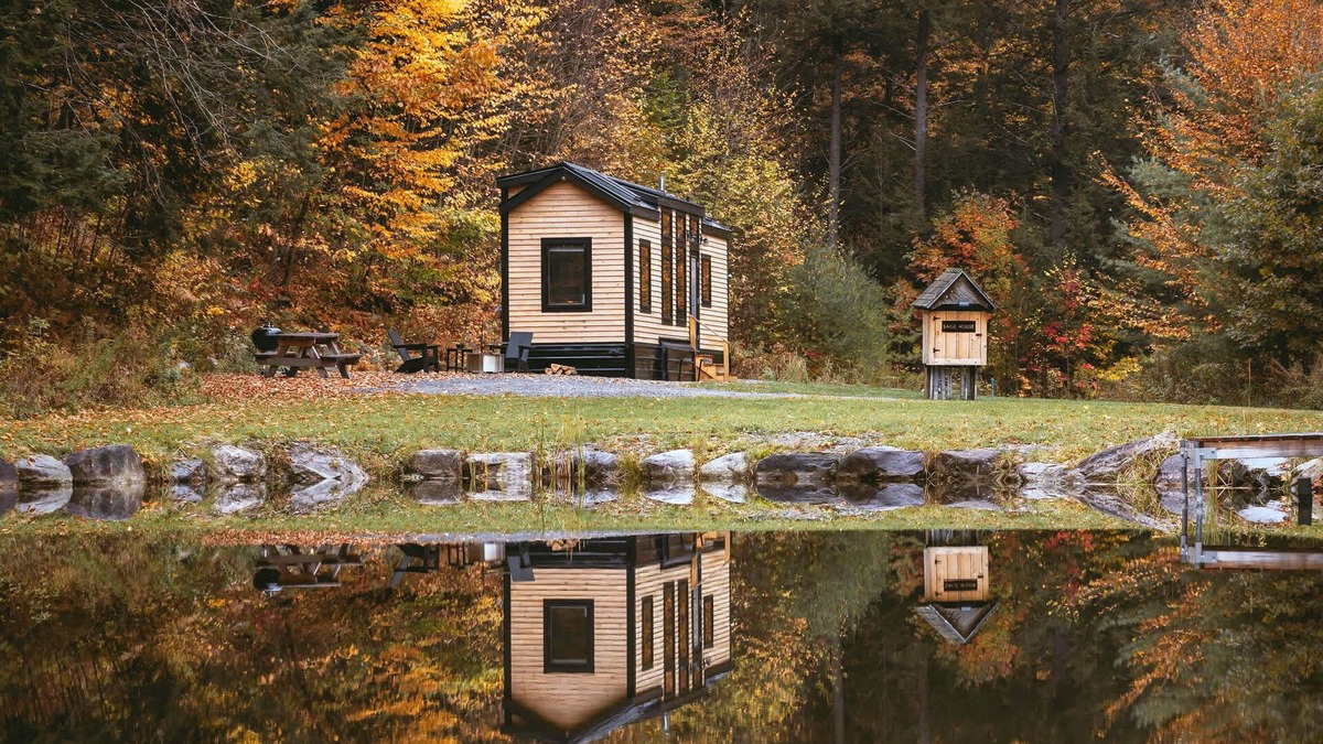 Chester Cabin | Sage House at Camp Greenwood Vermont with Sauna