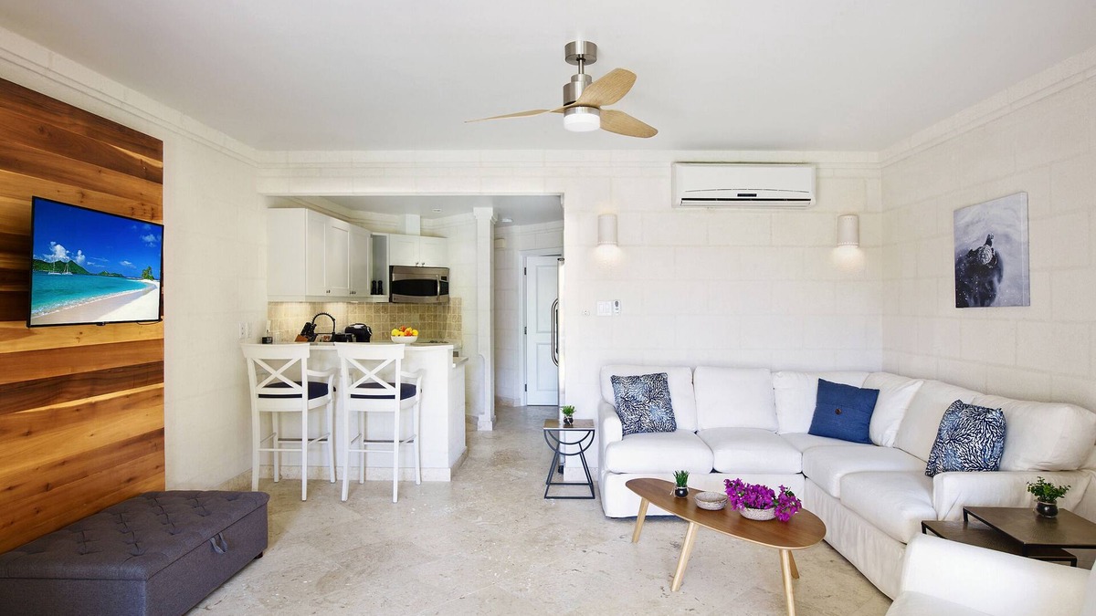 Merlin Bay Apartment | Sago is located on the exclusive Royal Westmoreland Golf Resort