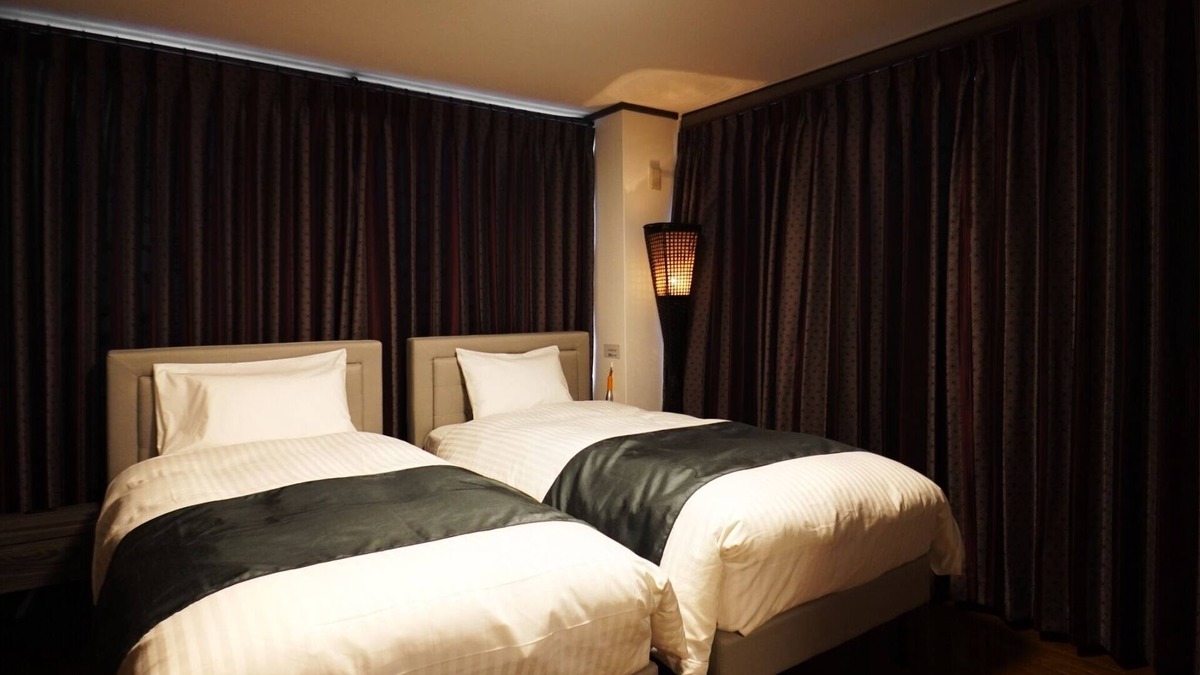 Kotsuki-cho Apartment | SakuraPiso Twin Bedroom Non-Smoking Standard No. 202 A stay-cation hotel in the center of Kagoshima City, ideal for business and sightseeing.
