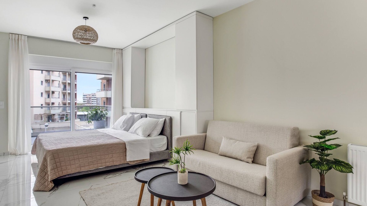 Thessaloniki Apartment | Sanders Old Port - Nice Studio with Balcony