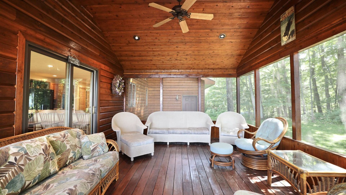 Lac du Flambeau Other | Sandy Frontage on Crawlingstone Lake! Screened in porch! Pet friendly!