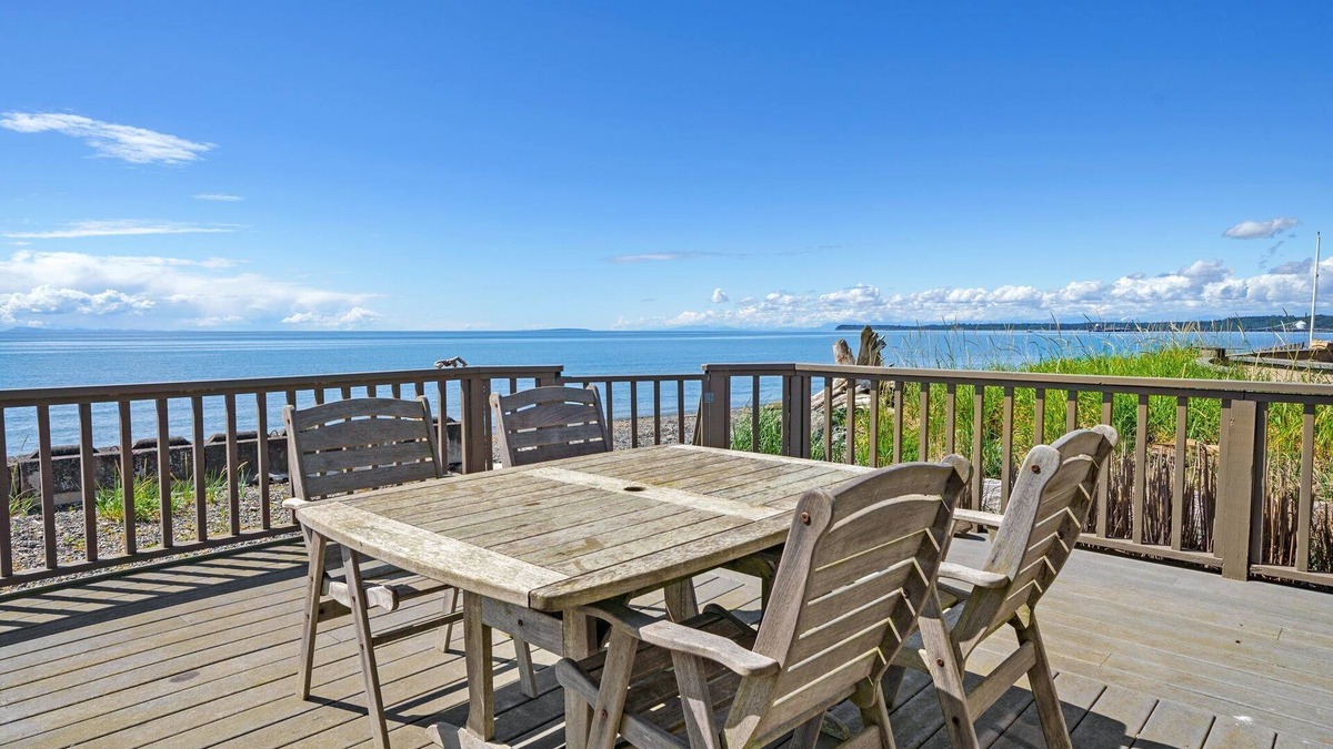 Ferndale House | Sandy Point Sanctuary: 2BR Home w/Stunning Ocean Views, Cozy Fireplace & Deck