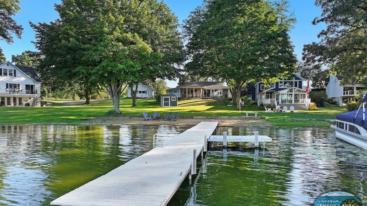 Powers Lake House | Sandy Shore |Lakeside |Boat Pier on Powers Lake |Swimming |Picturesque Views |Unforgettable Memories