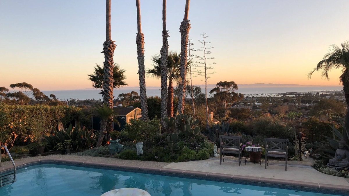 Eastside House | SB home.n Pool, hot tub. Gardens. Views. Privacy/Quiet property