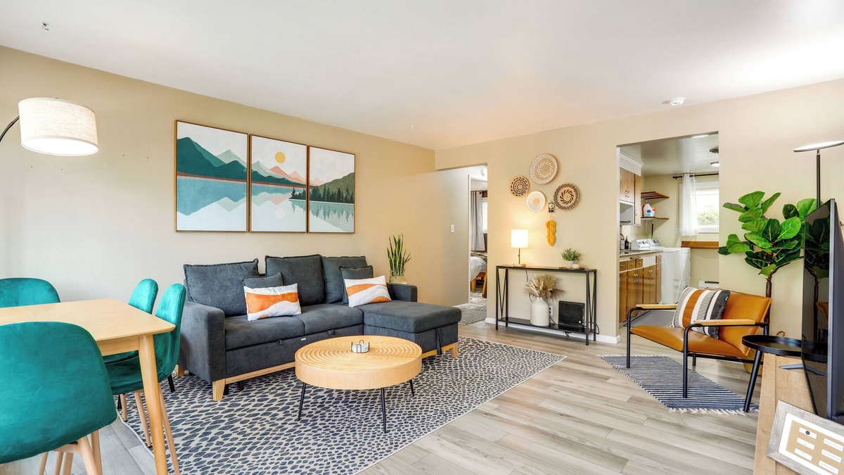 Old Ballard Condo | Scandi Boho Seattle Apartment, Walk to Waterfront!