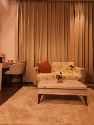 Gurugram Apartment | Scandinavian Haven 11 - Sunset Balcony & Kitchen