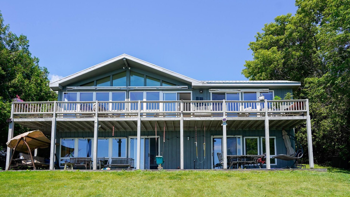 Schuyler Falls House | Scenic lakefront home with gas fireplace, high-speed WiFi, & patio
