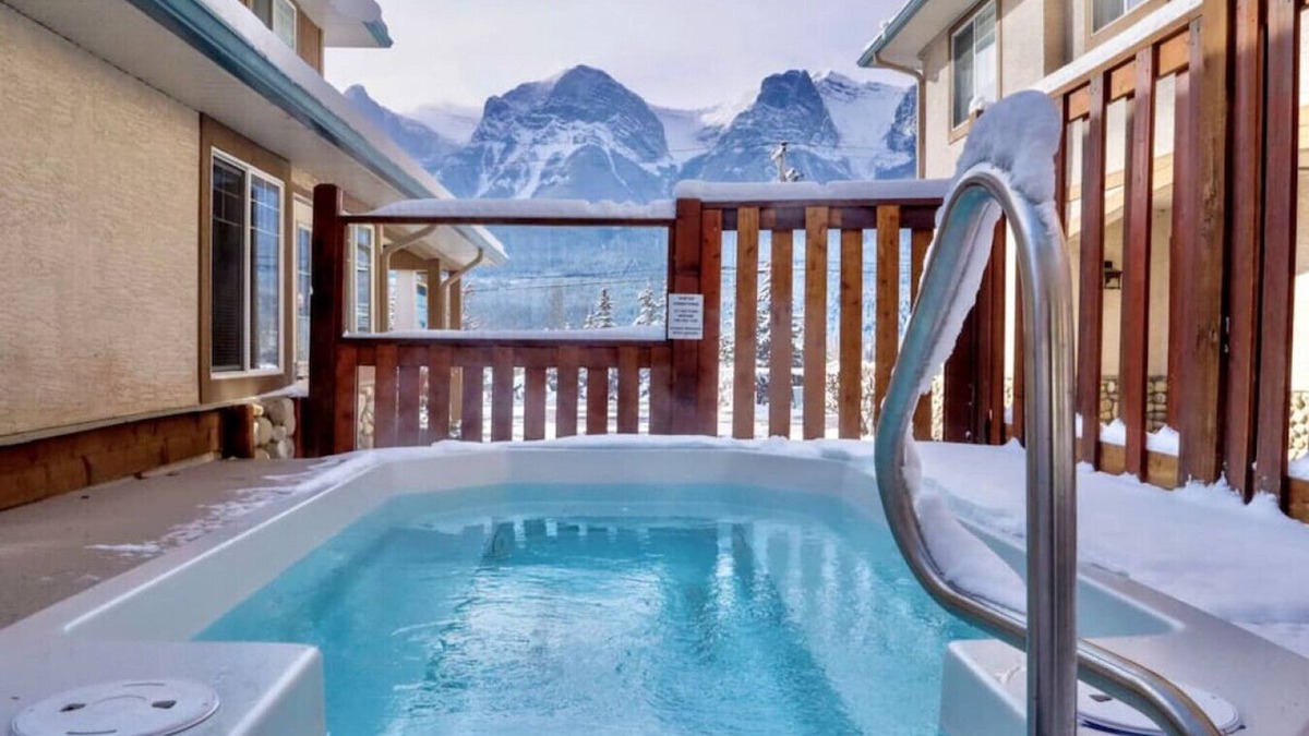 Harvie Heights Condo | Scenic Mountain Getaway with Hot Tub & Views