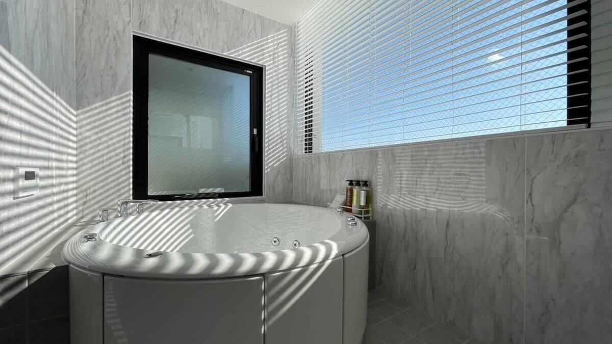 Hiroshima City Centre Apartment | Scenic Penthouse Studio | Jacuzzi & Terrace