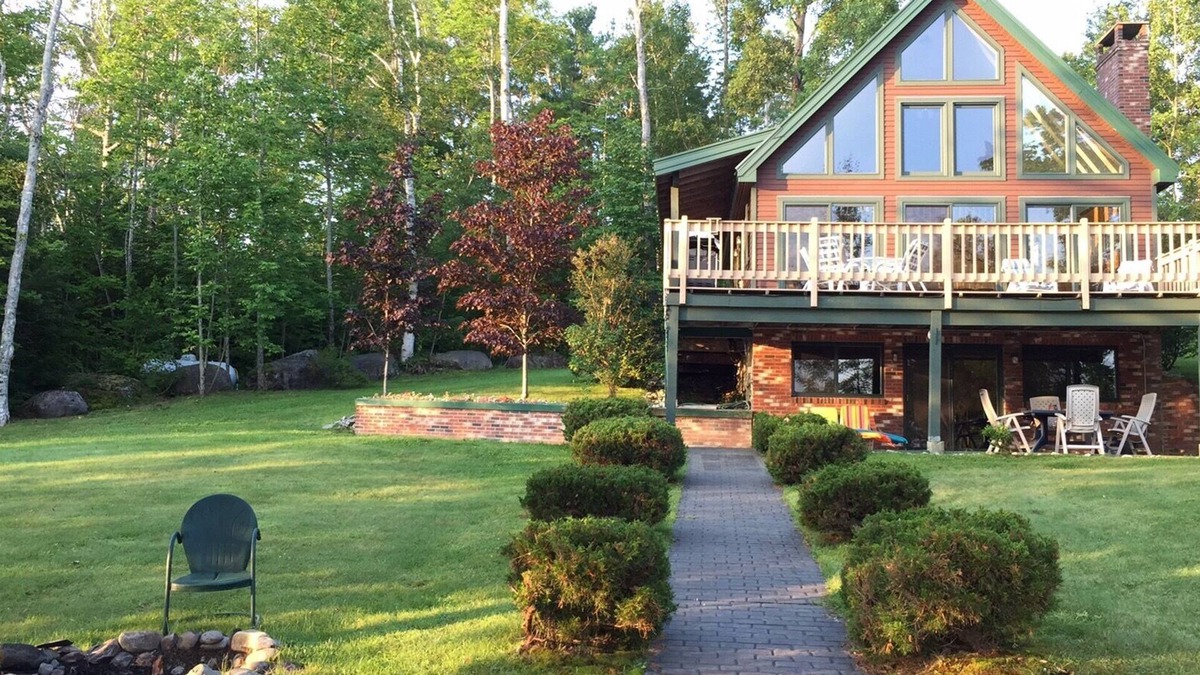 Lake View House | Schoodic Lake Lakefront Spectacular Views of Mount Katahdin from this Newer Home