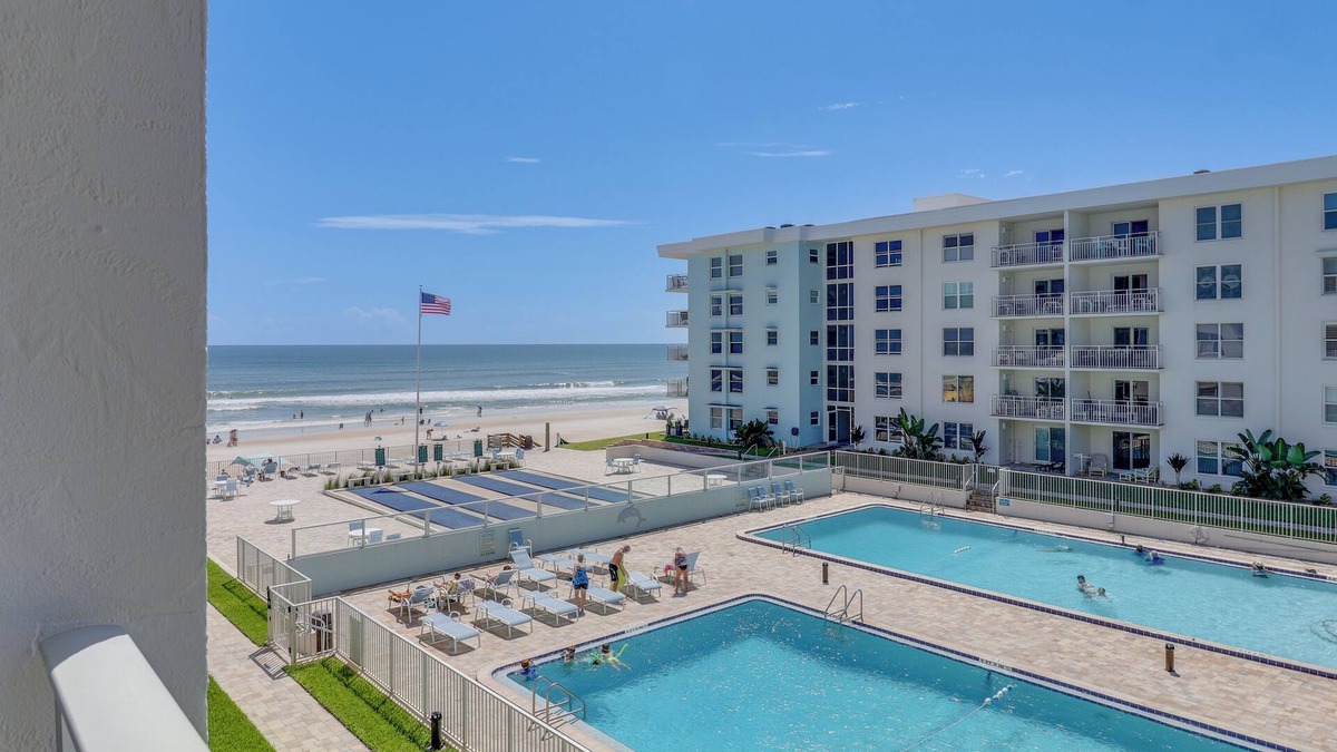 New Smyrna Beach Condo | Sea Coast Serenity | Oceanview 2BR Retreat w/2 Pools