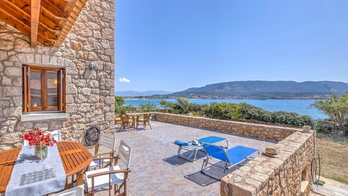 Papadhianika Villa | Sea Front Stone Villa near Monemvasia