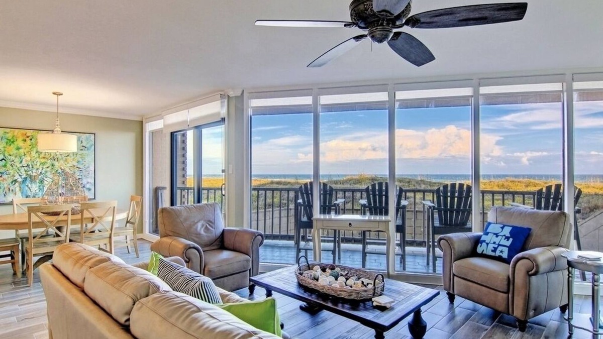 Port Aransas Condo | Sea Gull #102: Beachfront 2 Bedroom 2 Bathroom With Spectacular Views and 24 Hour Management