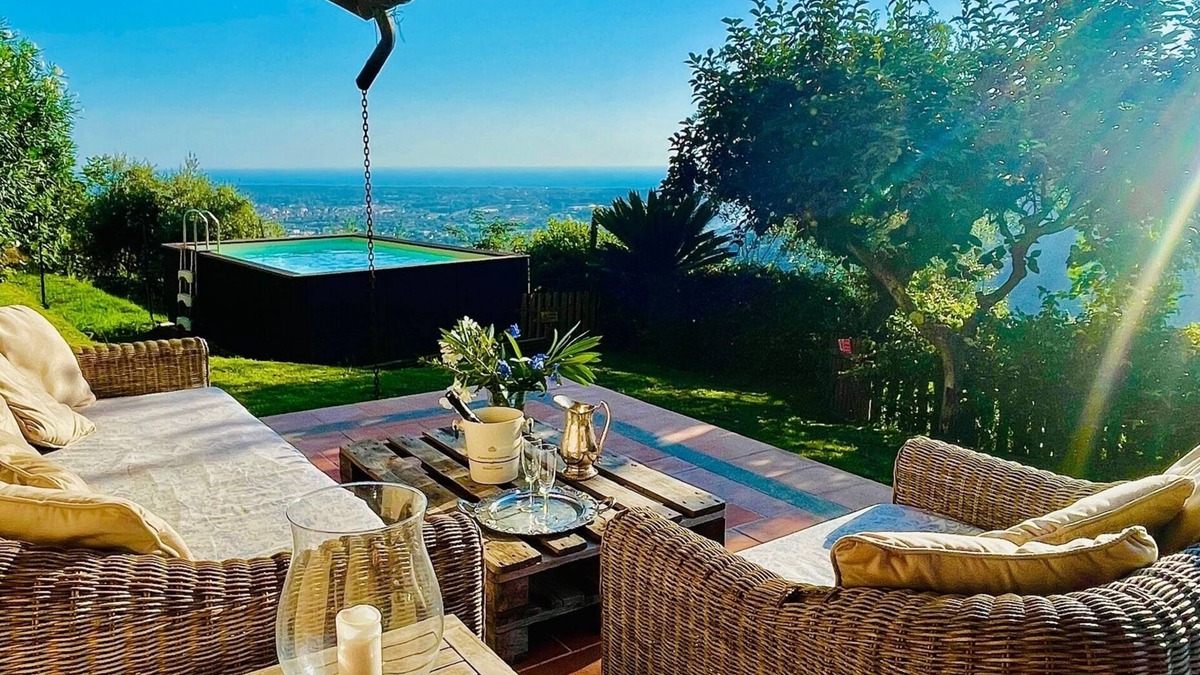 Strettoia Villa | Sea-view independent country house, 190 m2, air cond, small pool, Freezanz