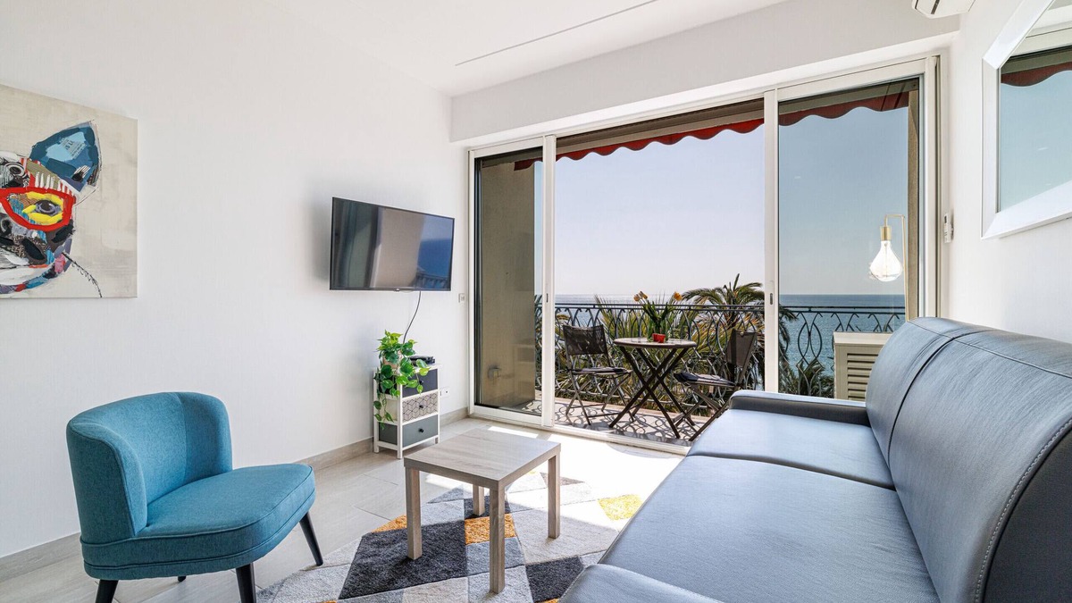 Les Baumettes Apartment | Sea View - Lovely Studio Promenade des Anglais
