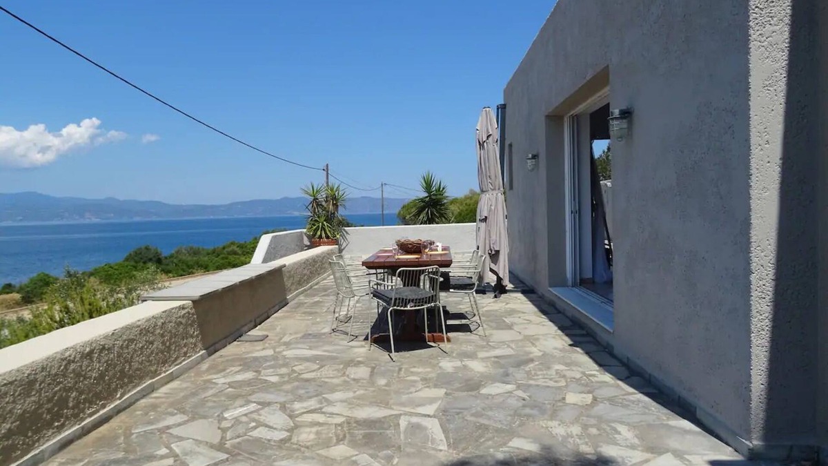 Theologos Villa | Seafront Private Villa, Sunny Family Resort.