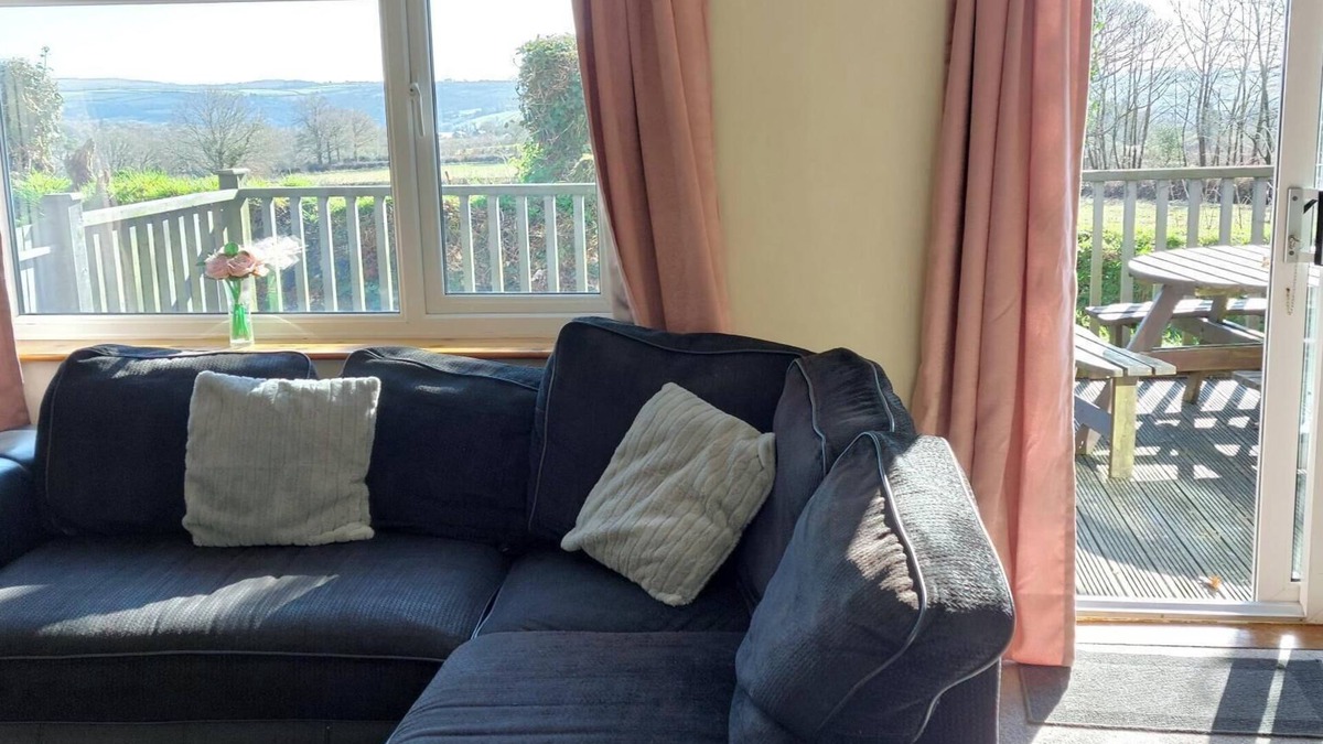 Saint Ann's Chapel House | Seanicview lodge with great views over the country side and own fenced decking.