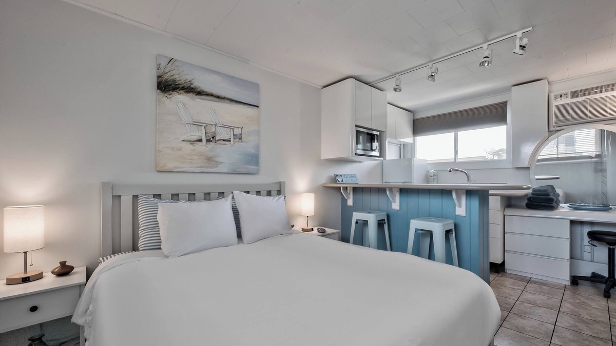 Ocean Bay Park Hotel | Seashore Condo Hotel #20, Cozy Fire Island Escape, Near Ferry - With Bay Views and Steps from the Beach.