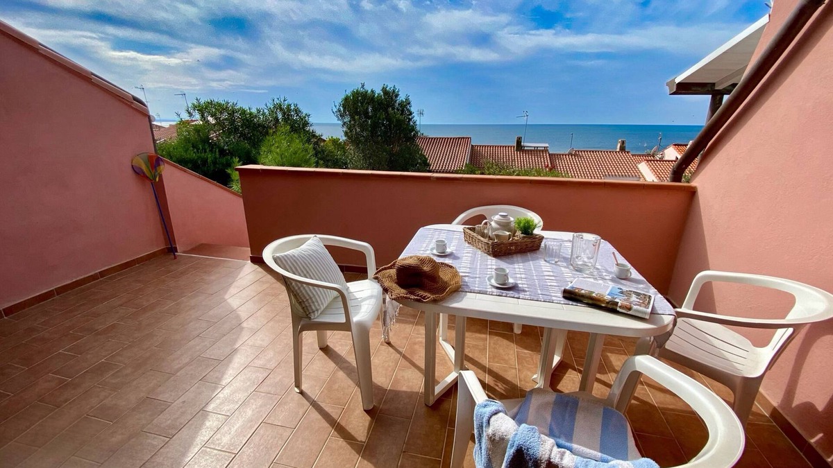 Funtana Meiga House | Seaside House for Families with Panoramic View Terrace in the Sinis Peninsula