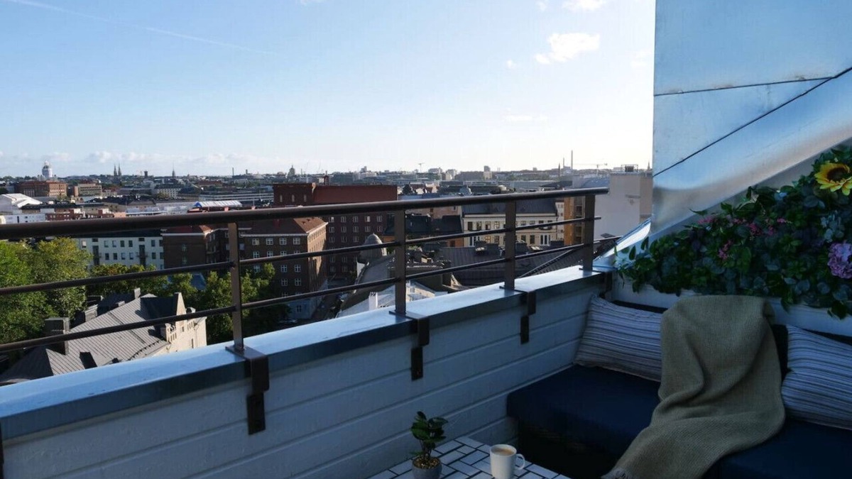 Kallio Apartment | Seaview Loft w/Private Balcony & Sauna