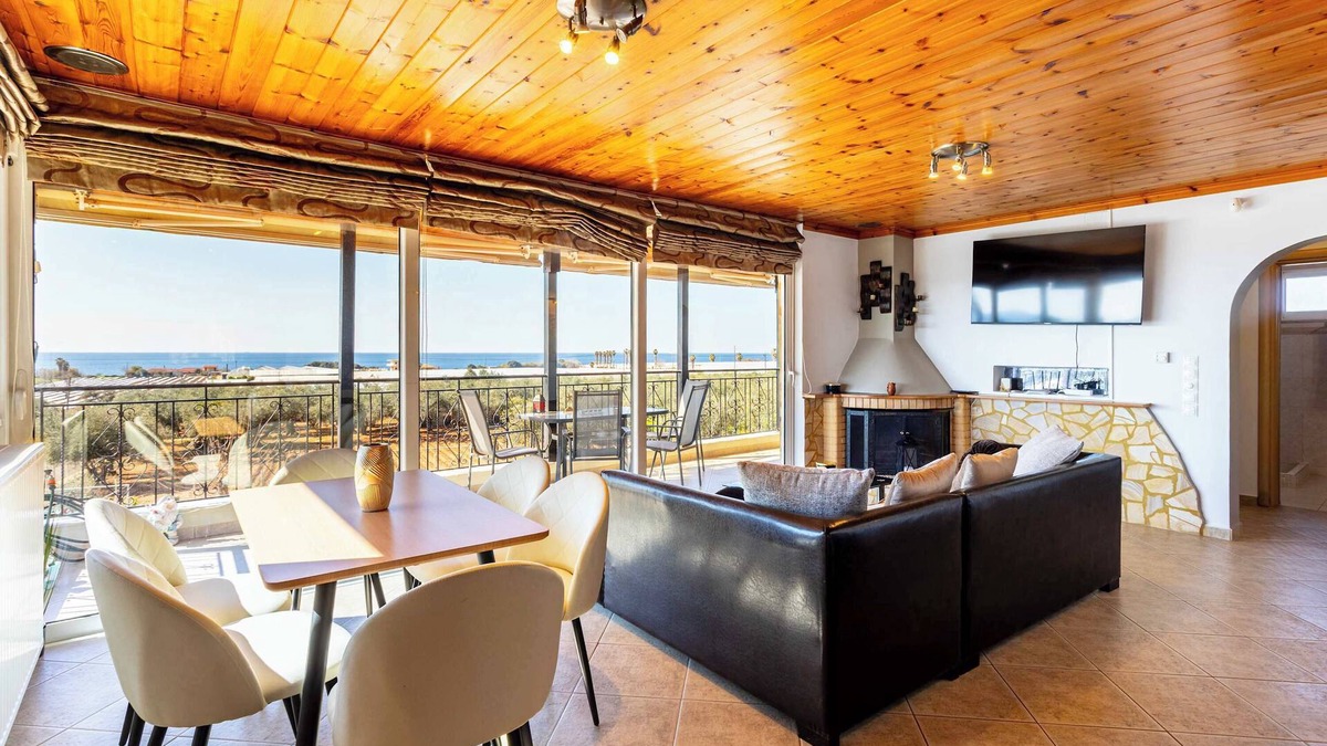 Agrilos Apartment | Seaview & Nature Retreat - Filiatras Cozy Hideaway