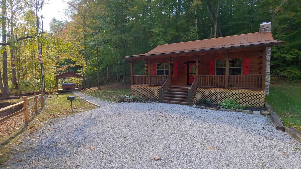 Means Ski Chalet | Secluded 2-BD cabin, tranquil mountain setting. Hot Tub Gazebo! Wood fireplace.