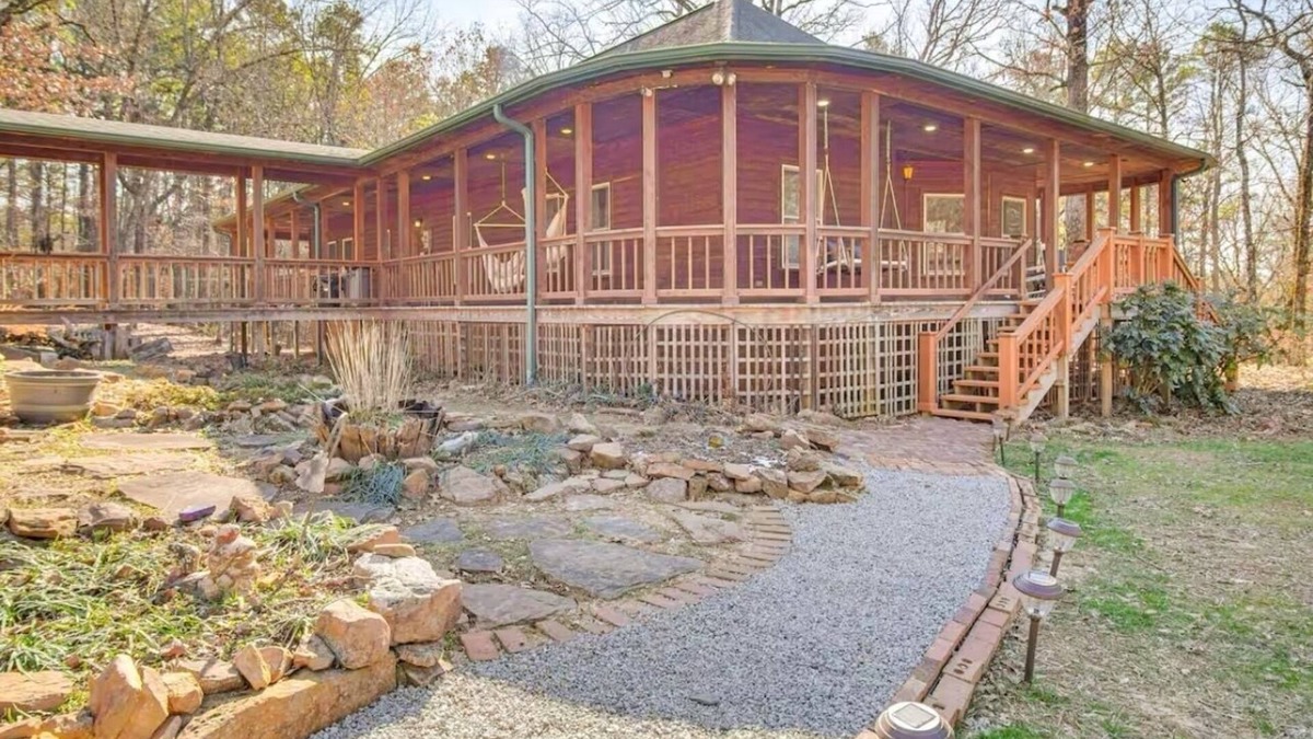 Clarksville Cabin | Secluded 3-bedroom cabin in serene Clarksville, close to local amenities.