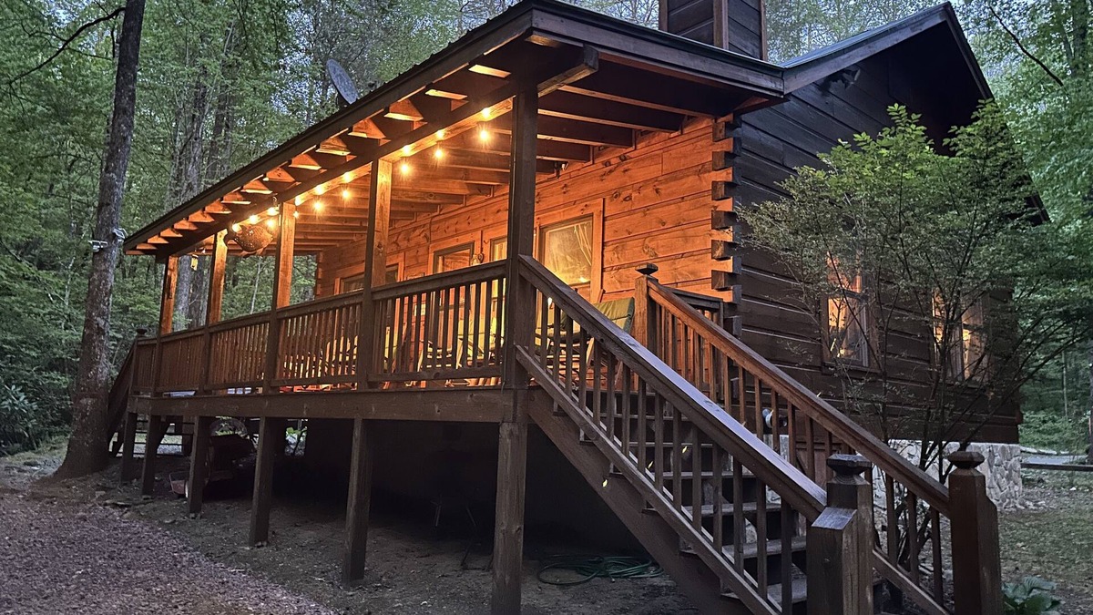 Unaka Cabin | Secluded Cabin on Stocked Trout Stream with Fireplace