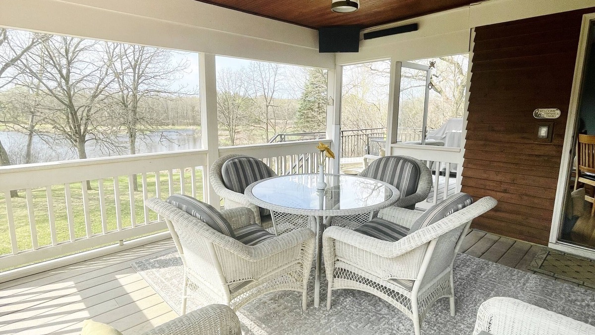 Stillwater House | Secluded Lakefront Home with outdoor hot tub, fire pit & indoor Hockey Rink