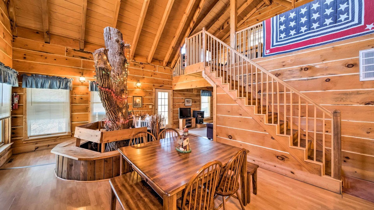 Bellevue Cabin | Secluded Spragueville Cabin by ATV Trails & River!