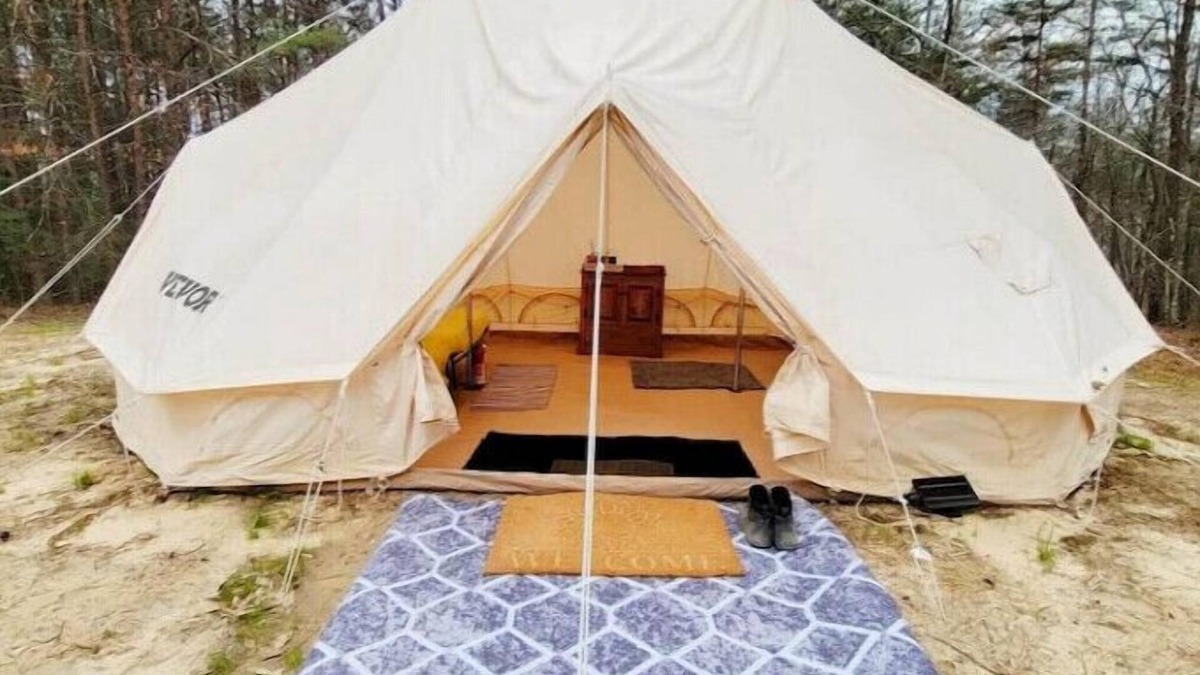 Double Springs RV Rental | Secluded tent in Bankhead