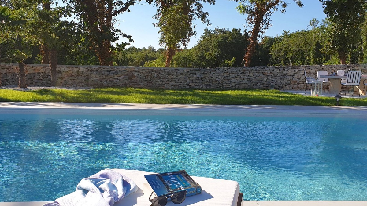 Tinjan Villa | Secluded Villa, large refreshing pool, tranquility, family&pet friendly