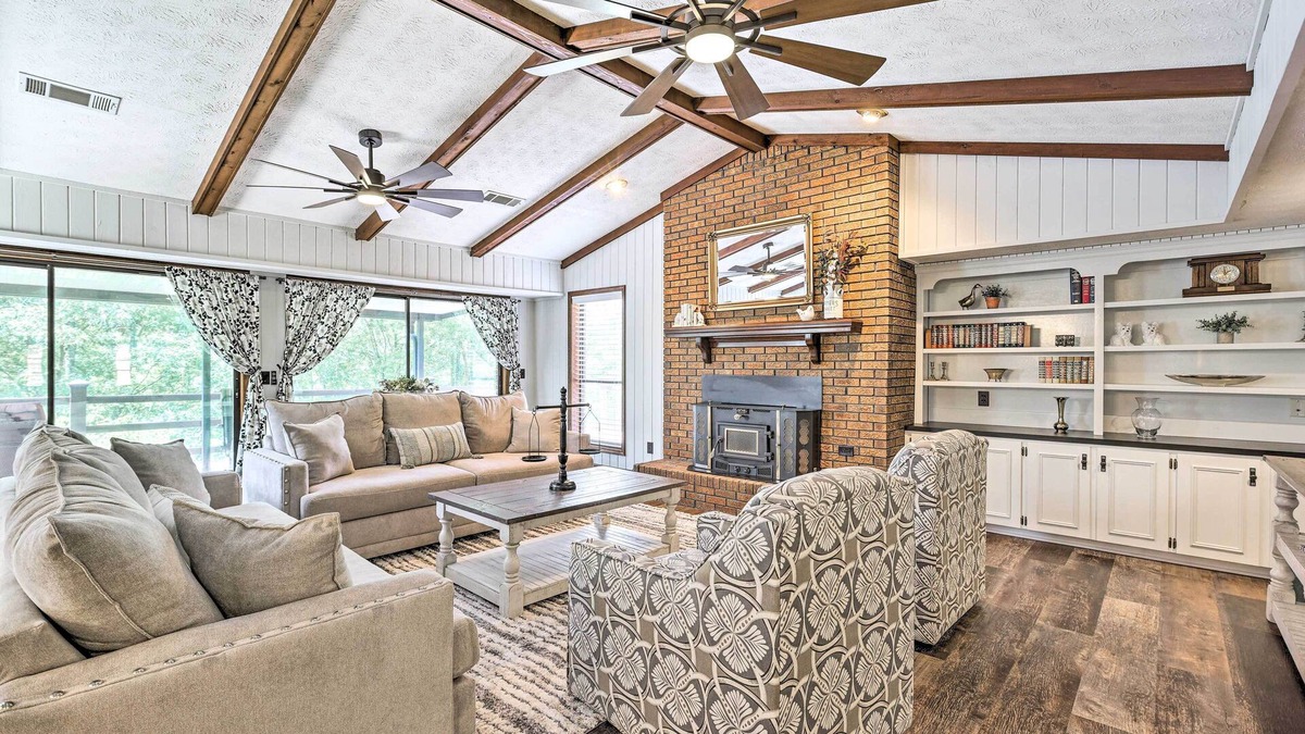 East Tallassee House | Secluded Waterfront Getaway w/ Private Dock!