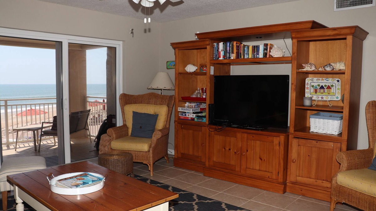 New Smyrna Beach Condo | Second floor three bedroom three bath direct oceanfront