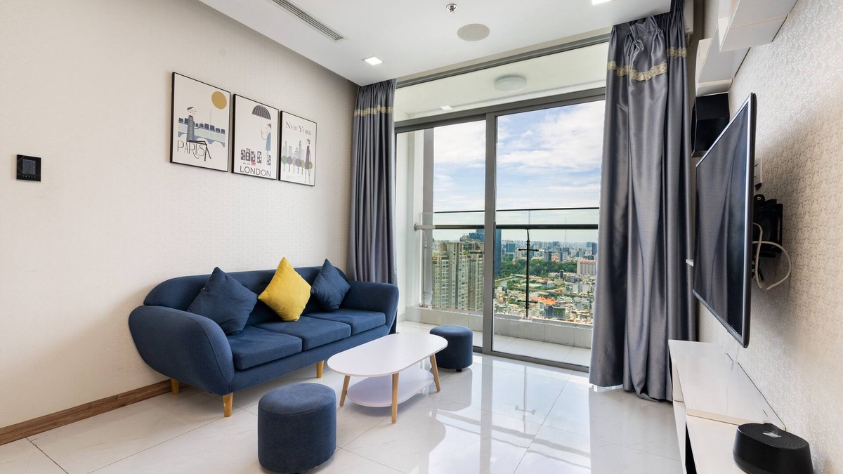 Hang Xanh Apartment | [SENS HOUSE]Highfloor Modern 2BR Apt@P6B -Free Gym