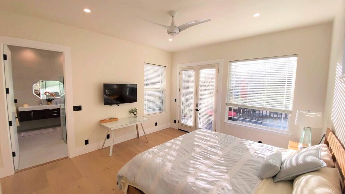 Saratoga House | Separate Entrance, Private New Suite + Bath+ Patio