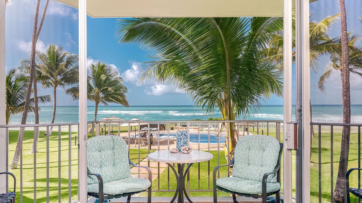 Maili Condo | SERENDIPITY ON THE MOANA - Legal & Oceanfront - Great for Work & Play!