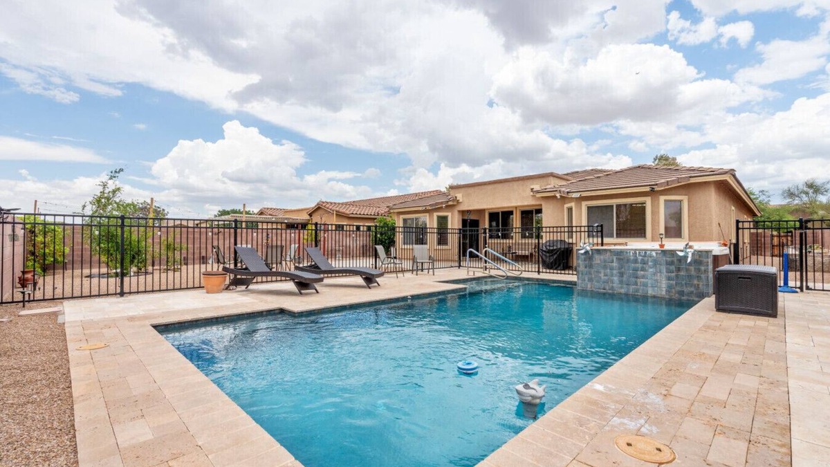 Tucson House | Serene Desert Casa with Pool and Hot Tub