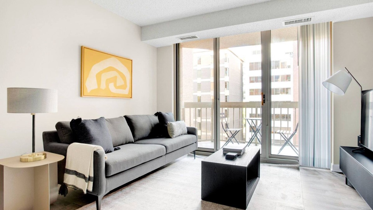 Connecticut Ave - K Street Apartment | Serene Foggy Bottom 1BR w/Gym & W/D, near Metro & GWU, by Blueground