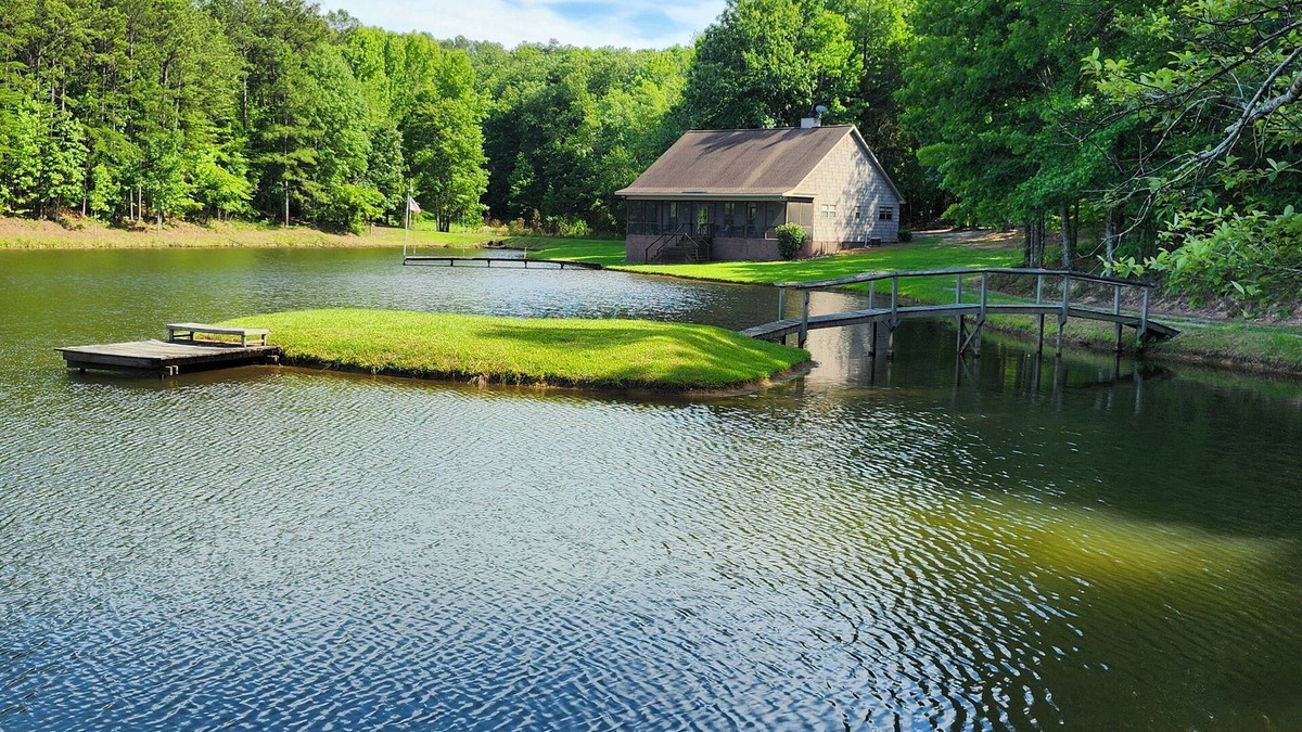 Jemison Cabin | Serene Lake Cabin on private lake situated on 46 acres